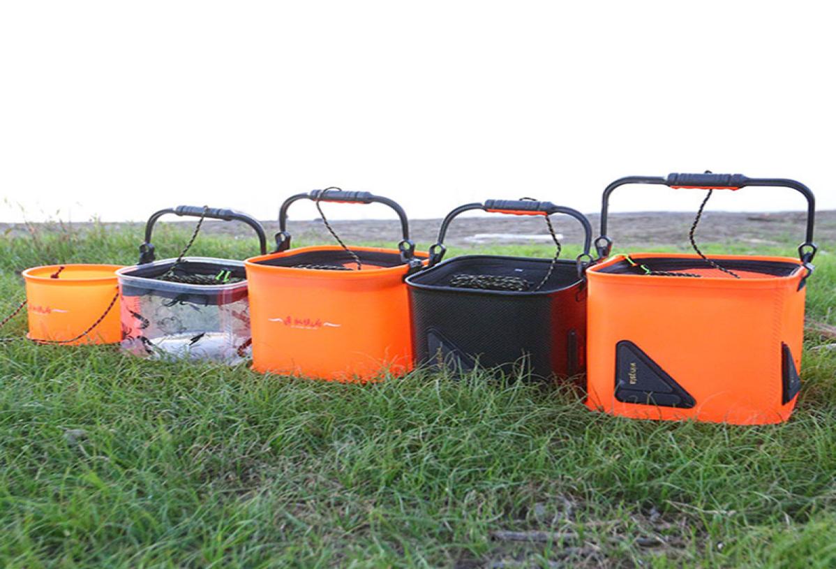

Outdoor EVA Bucket Folding Bucket Portable Camping Fishing Bags Live Fish Water Storage Tools Carp Fishing Tackle9276809