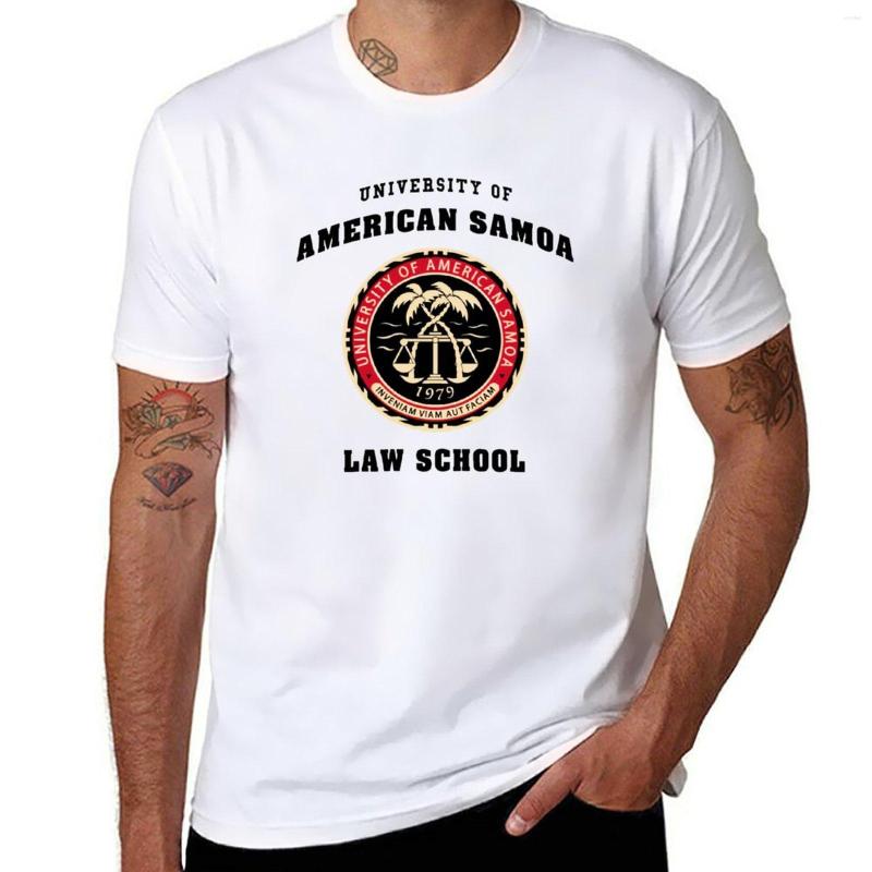 

Men' Polos University Of American Samoa Law School Logo Better Call Saul T-Shirt Vintage T Shirt Summer Tops Big And Tall Shirts For Men, White