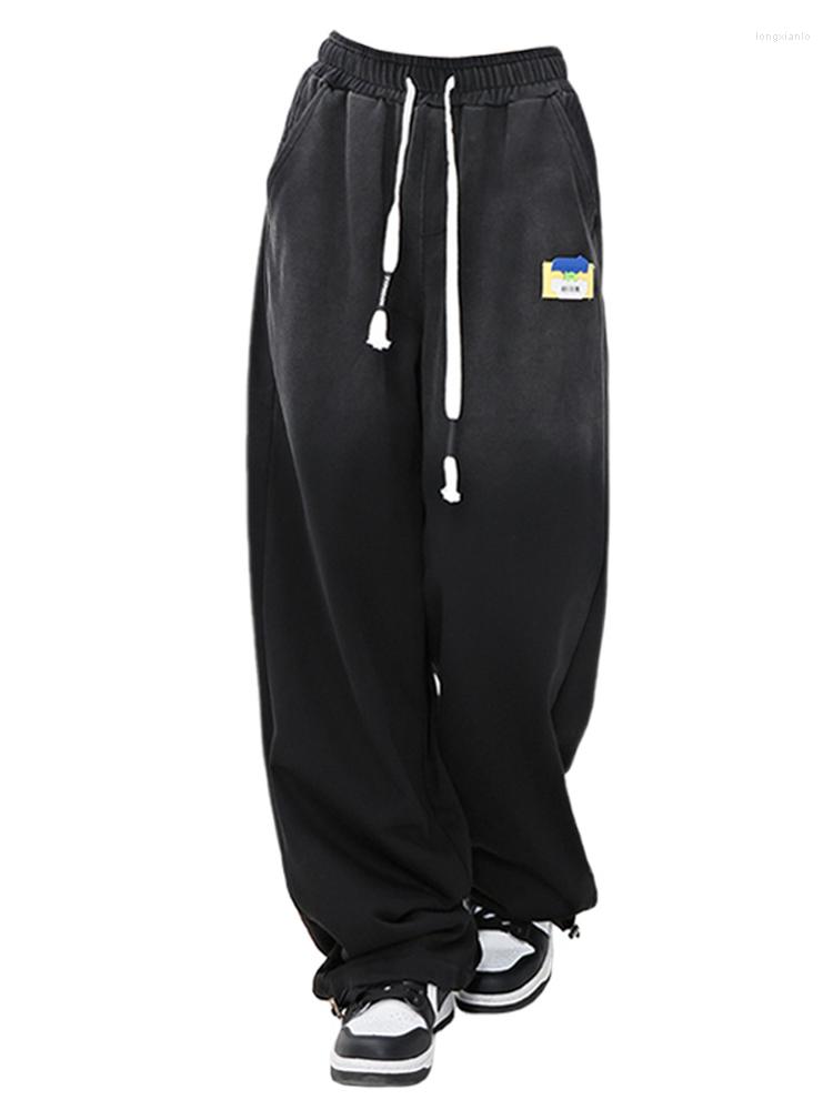 

Women's Pants Women Elastic High Waist Tie Up Sweatpants 2023 Summer Cozy Gradient Color Female Trousers Simple Casual Streetwear, Black