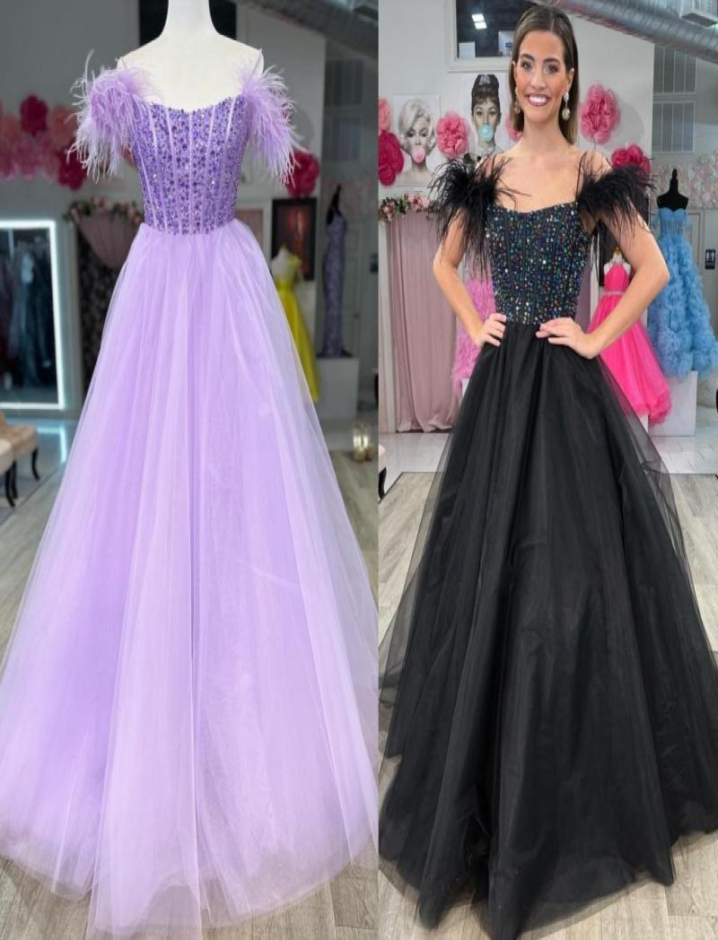 

Corset Bodice Prom Dress 2023 Scoop Neck Tulle ALine Lady Preteen Girl Pageant Gown Formal Evening Party Wedding Guest Red Capet 7063479, Same as image
