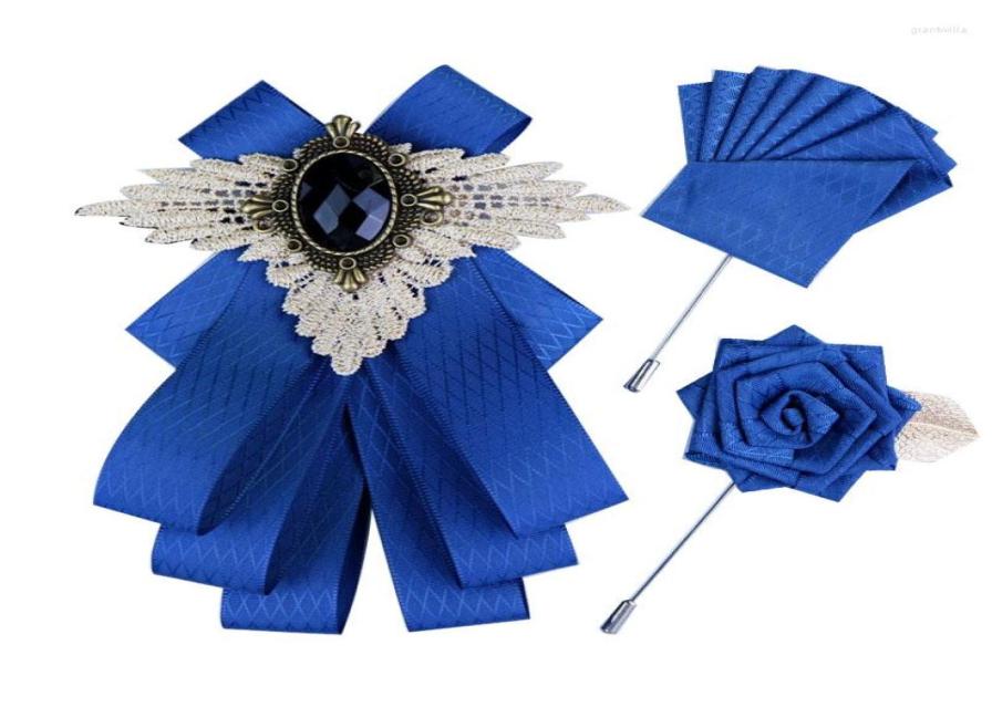 

Bow Ties Menamp39s Wedding Tie Set Corsage Pocket Towel British Fashion Groom Formal Dress Suit Accessories Banquet Jewelry Gi6148972