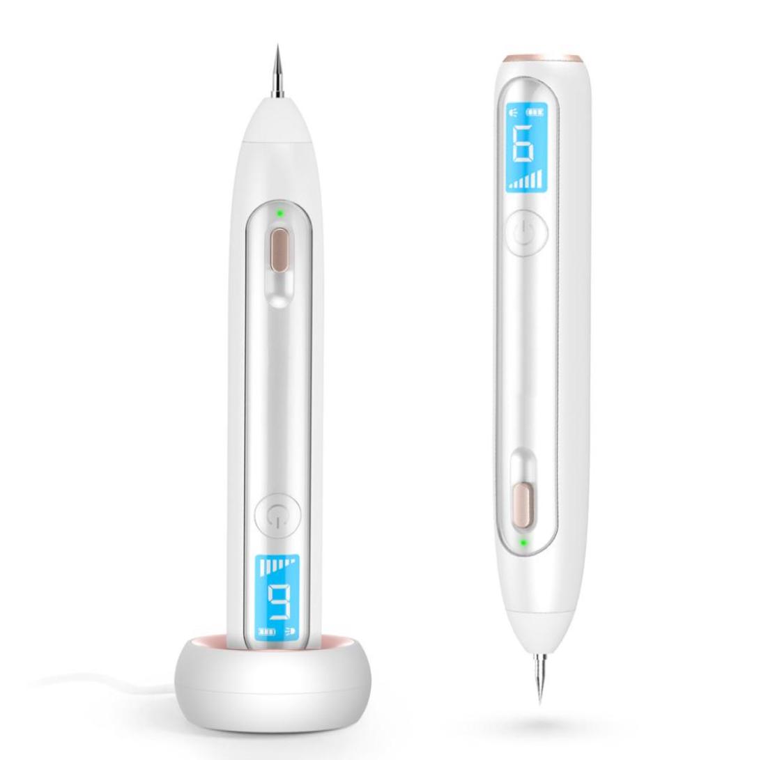 

Wireless Rechargeable Laser Dark Spots Mole Freckle Tattoo Wart Removal Pen Skin Tag Spot Eraser with LCD Screen and Spotlight3152460