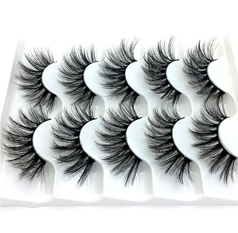 

2020 NEW 5 pairs 100 Real Mink Eyelashes 3D Natural False Eyelashes Mink Lashes Soft Eyelash Extension Makeup Kit Cilios 0168377621