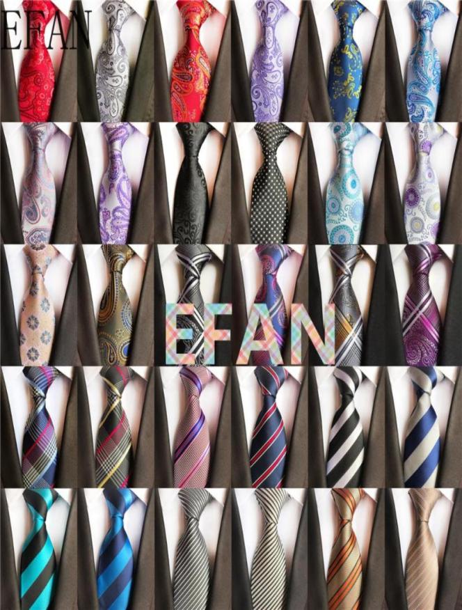 

Bow Ties Fashion 8cm Silk Tie Red Balck Bule Stripe Jacquard Weave Necktie For Men Business Wedding Party Formal Neck Accessories8639721