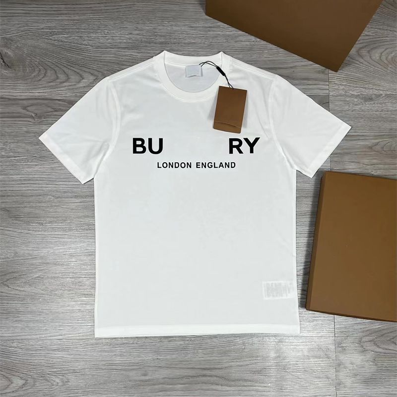 

Men's T-Shirt T Shirt Slim Fit Short Sleeve Cotton Breathable Tee Top Luxury Bur Letters Print Shirts 2023 Spring Summer High Street Casual Mens Clothing, 3-1