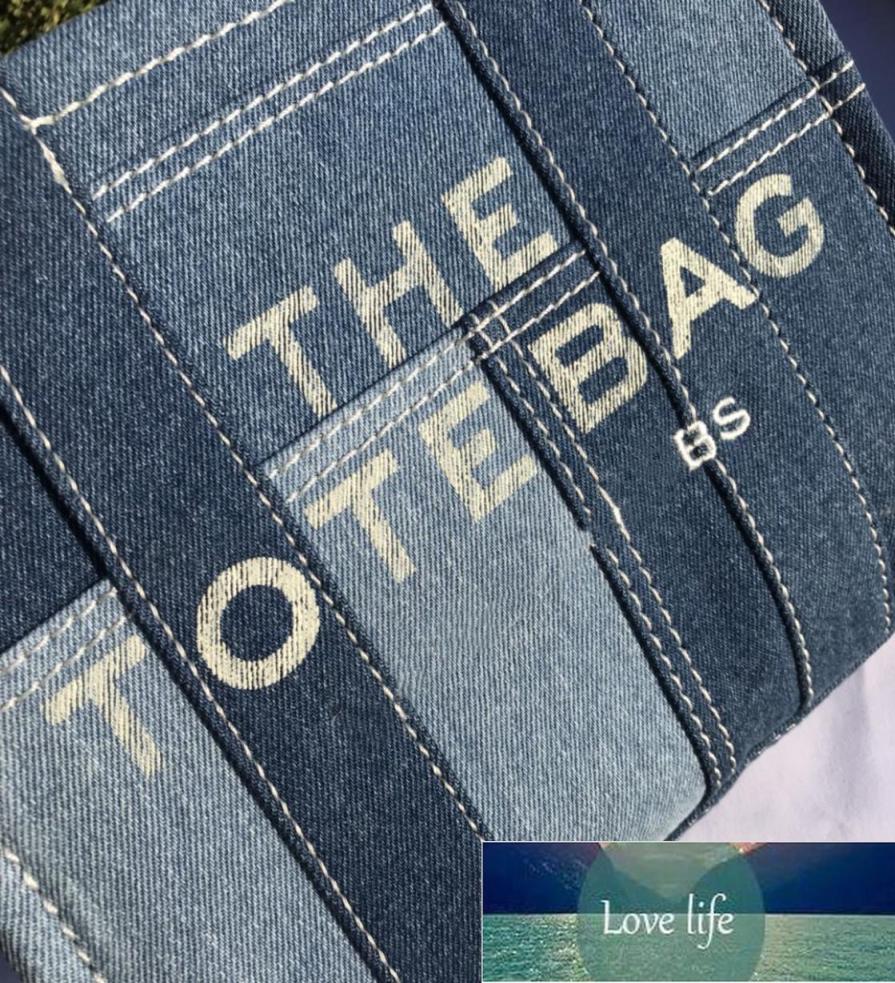 

Autumn and Winter Tote Bag Niche Denim New Large Capacity Commuter Canvas Bag High Sense Shoulder Bags5545484, Blue