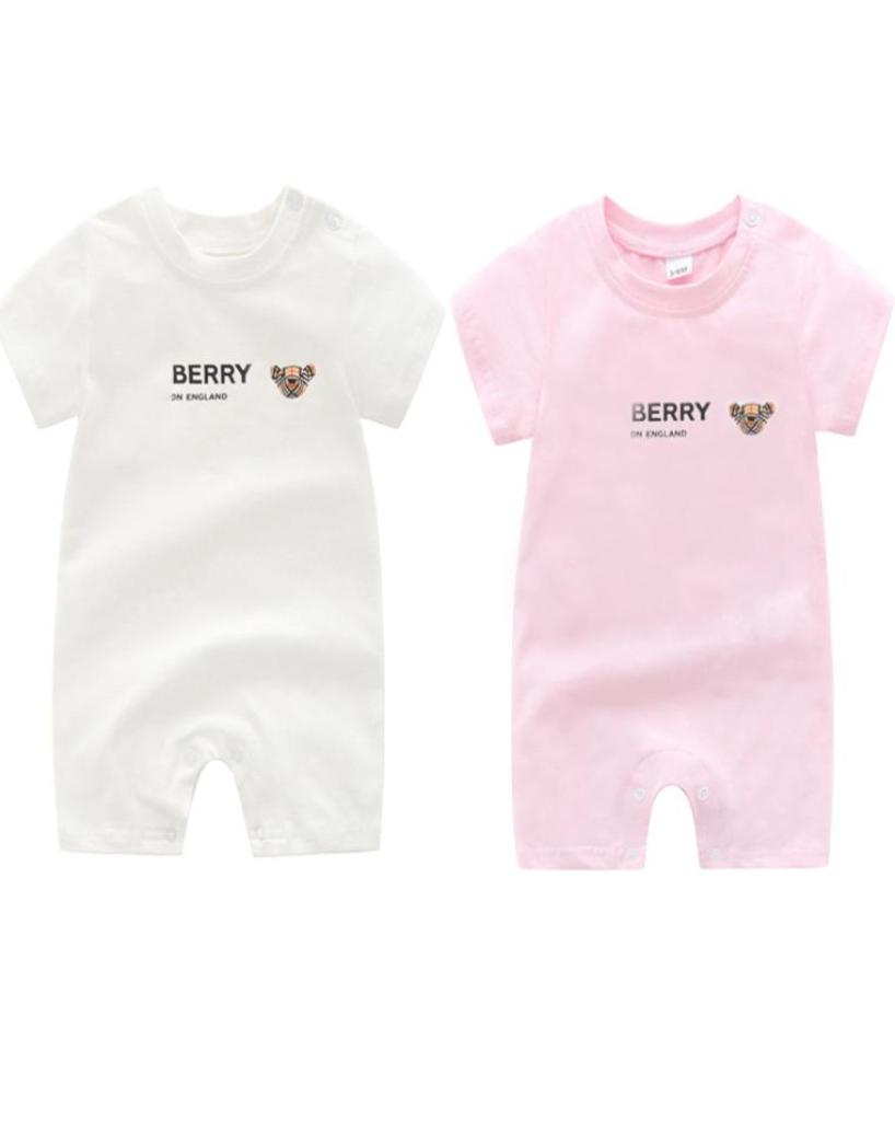 

Baby Romper Spring Autumn Boy girls Clothes Romper Cotton Newborn Kids Designer Jumpsuit fashion Clothing In stock7041281, White
