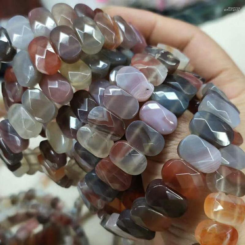 

Strand Fashion Jewelry Natural Bostwan Carnelian Art Stretch Bracelet 7.5" WFH512