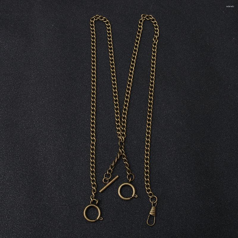 

Pocket Watches Classic Metal Plated Watch Chain Shape Holder Decoration (Bronze Total Length 44cm), Picture 1