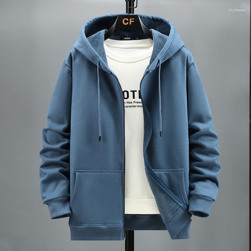 

Men's Hoodies Plush Hooded Long Sleeve Men's Spring Autumn Winter Trend Fashion Oversized Loose Male Clothes 9XL 10XL, Dark grey