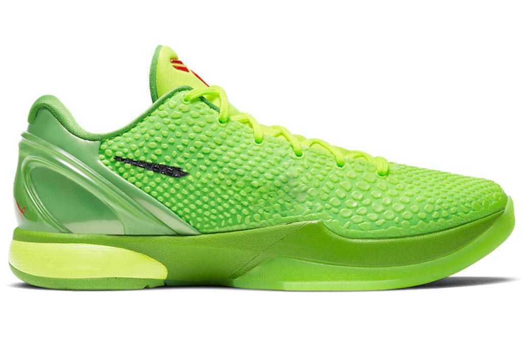

Shoes Authentic Christmas 6 Protro Grinch Mamba Green Apple/volt-crimson-black Man Sports Sneakers Original, 13