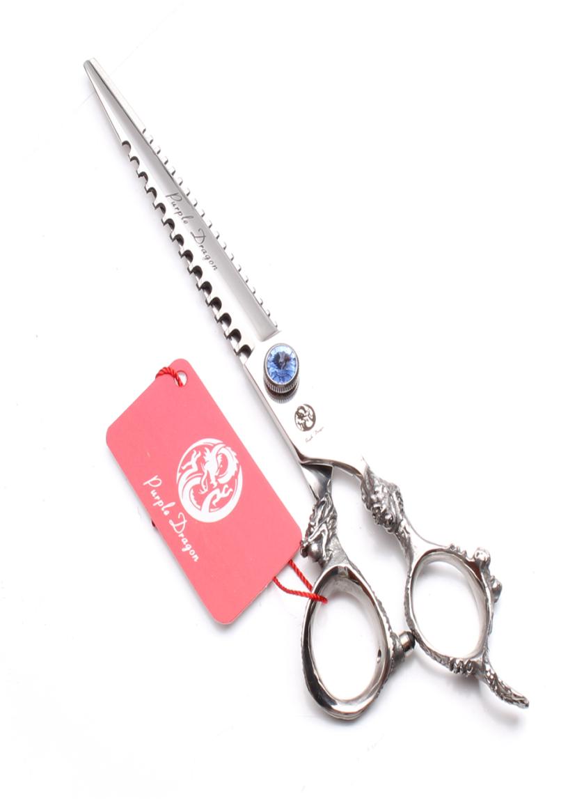 

7quot 195cm JP 440C Purple Dragon Cutting Scissors Thinning Shears Professional Hairdresser039s Shears Pets Scissors Salon H6589600