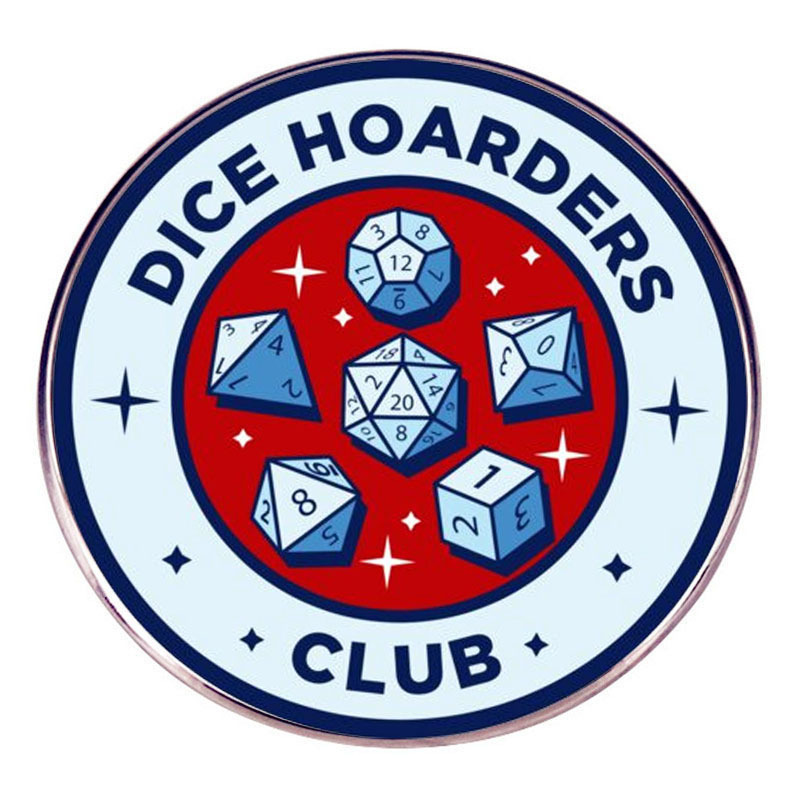 

dice club brooch Cute Anime Movies Games Hard Enamel Pins Collect Cartoon Brooch Backpack Hat Bag Collar Lapel Badges, As picture