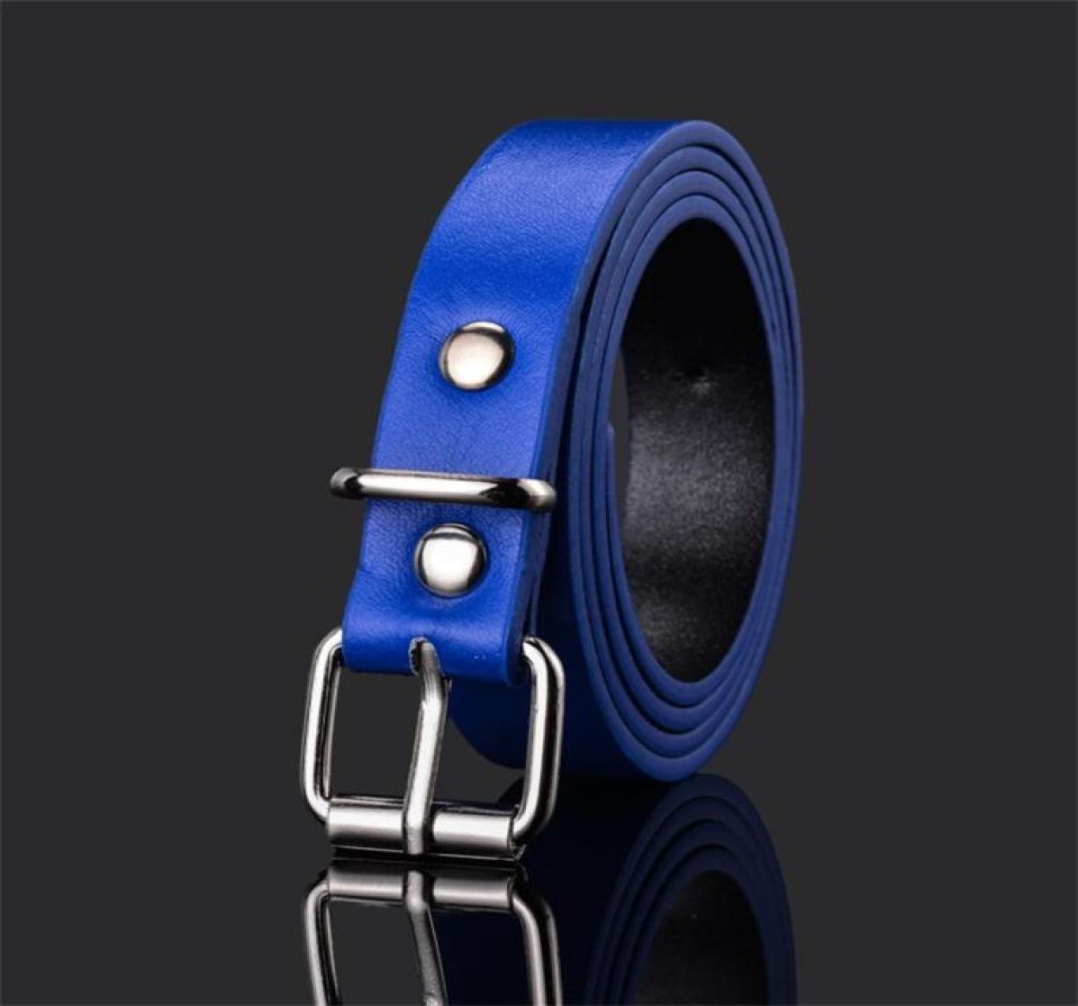 

Simple Design Kids Faux Leather Belts Plsin Color Children Buckle Belt Girls Boys Leisure Strap High Quality 947 V23330131, Red
