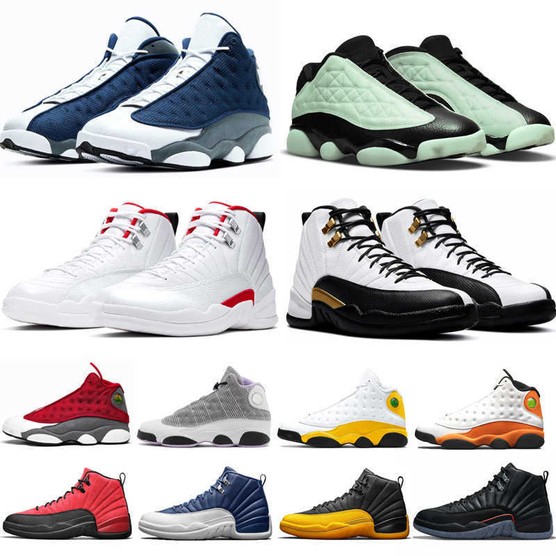 

Men Basketball Shoes 12s Winterized WNTR Royalty Taxi INDIGO Red Flint Singles Day 13s Playground mens sports Sneakers 7-13, Wings