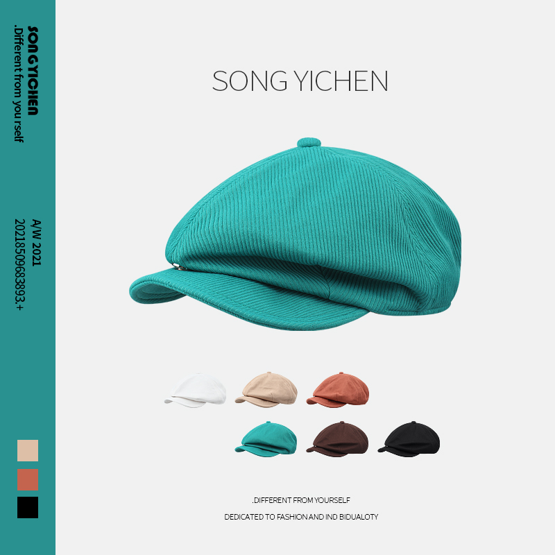 

Japanese Retro Berets Ins Fashion Spring and Summer Korean Forward Hat Casual All-match Reverse Wear Painter Cap Women's Hats