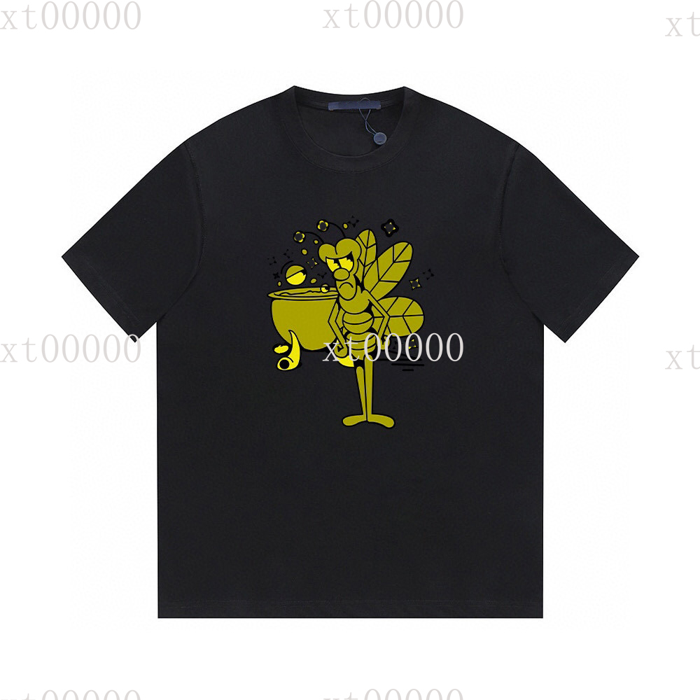 

22SS Designer Letter Printed T Shirts Tee Sweatshirt Fashion High Street Short Sleeves Summer Casual T-Shirt Breathable Men Women Crew Neck Tees Dresses fo Wome 6-204, Black