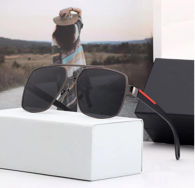 

Designer Sunglasses for Mens Women Luxury Sun Glasses Plated Square Frame Brand Retro Polarized Fashion Goggle Occhiali Da Sole Firmati 16 Color Optional With Box