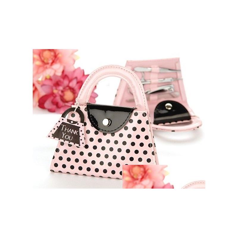 

Nail Files Favor Gift Pink Polka Purse Manicure Set Pedicure Kd1 Drop Delivery Health Beauty Art Salon Dhrxj