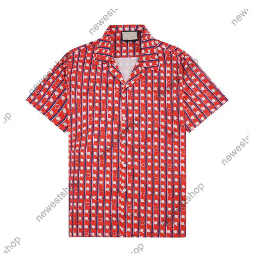 

23SS Europe mens shirts Paris Tee Hawaii Beach tShirt Men Women Summer redT shirt man Short Sleeve t shirts Designers Tshirt, Red