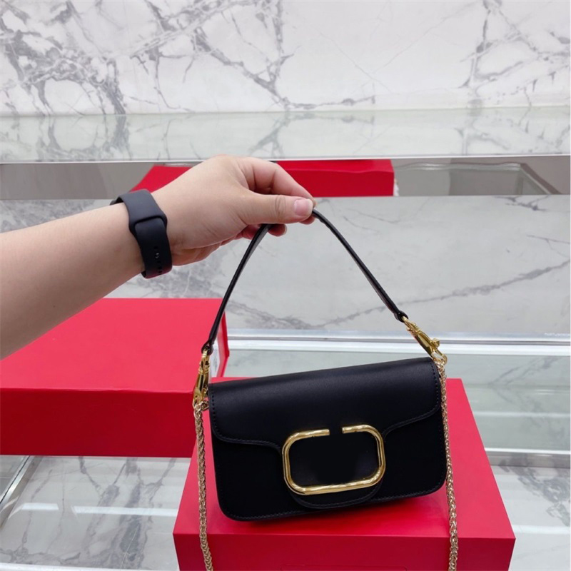 

Designer Bag leather mini size luxurys handbag sling magnetic buckle special design borse loco durable solid color smooth v buckle shoulder bags pretty XB047 E23, 1#