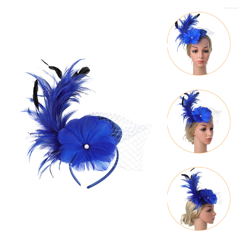 

Bandanas Hat Mini Fascinator Mesh Cocktail Fabric Headdress Banquet