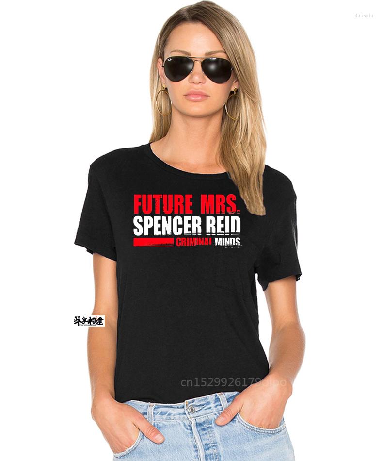 

Women's T Shirts Trendy Fashion Style Future Mrs Spencer Reid Quote Criminal Minds Unisex T-shirt Tee, Gray(men)