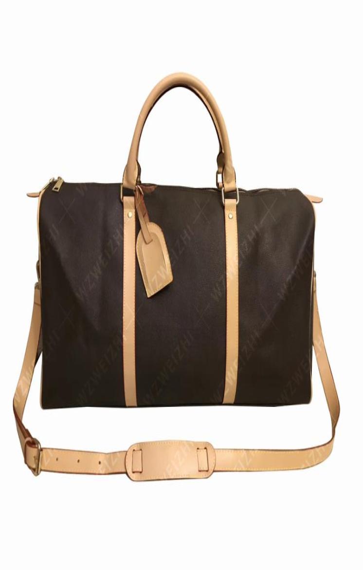 

High Quality men duffle bag women travel bags hand luggage travel bag Men039s pu leather handbags large cross body bag totes 558965119, Light yellow