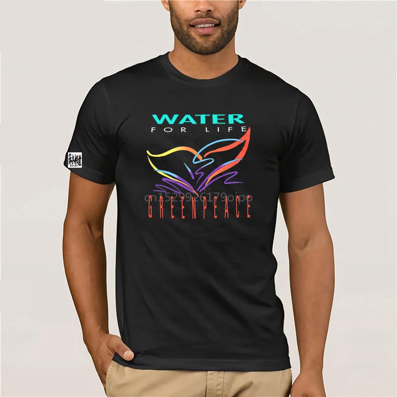 

Women's T Shirts Vintage Greenpeace Water For Life Shirt Men Large Black Arrival Great Quality Funny Cotton Bulk, Red(women)