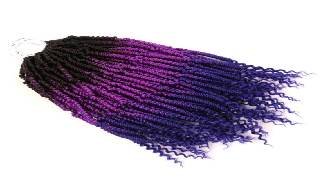 

14quot Bomb Crochet Hair Synthetic Crotchet Hair Extensions 24Strands Passion s Braiding 70gpc For Black Women BS119674876, #1
