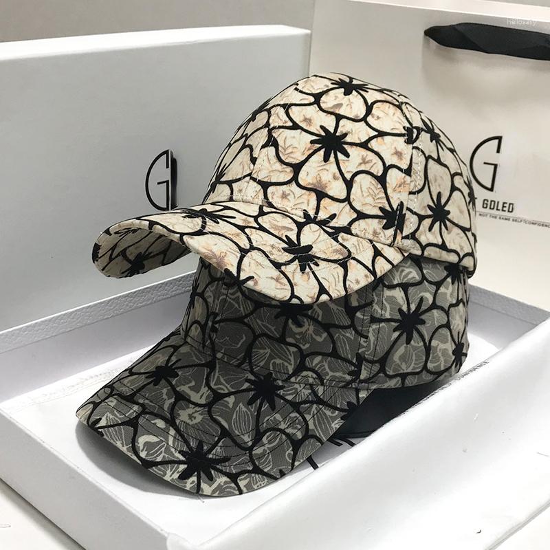 

Ball Caps Tide Brand Ladies Baseball Cap Summer Outdoor Travel Leisure Flower Peaked Spring And Autumn All-match Fashion Sun Hat, Bqm-9516