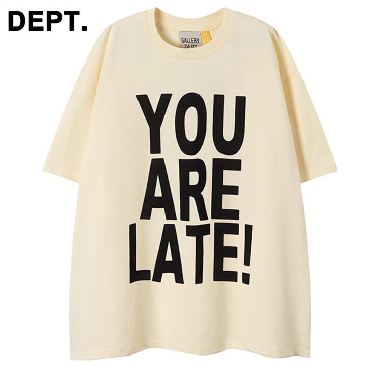 

Colorful Letters Cotton T Shirt High Quality Men Women Print T Shirt, Beige