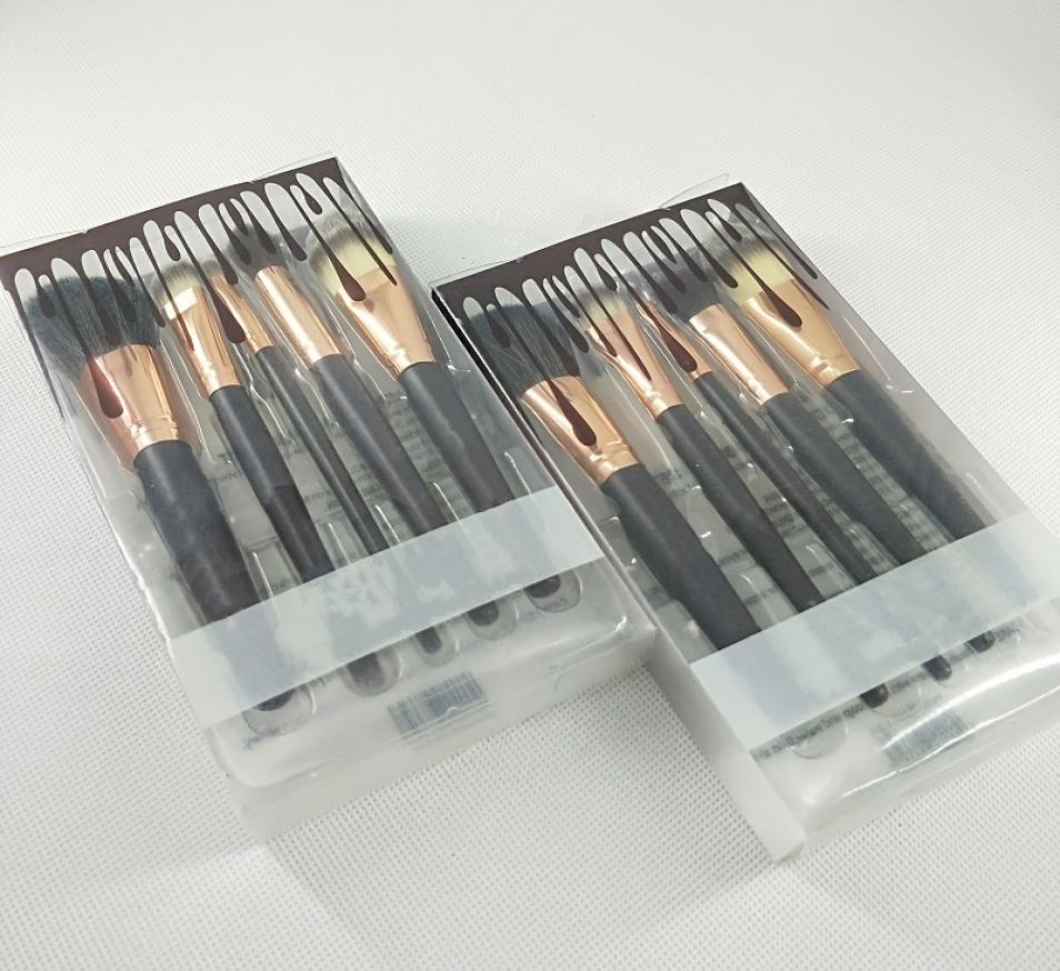 

5pcsset Complexion Brush Set Nake Eyeshadow Palettes Foudation Makeup Brushes High Tech Make Up Tools3074475