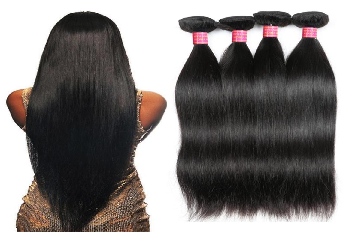 

Whole Cheap 8A Brazilian Virgin Straight Human Hair Weaving 4 Bundles 100 Unprocessed Silky Straight Virgin Hair Extens26878678103623, Natural color