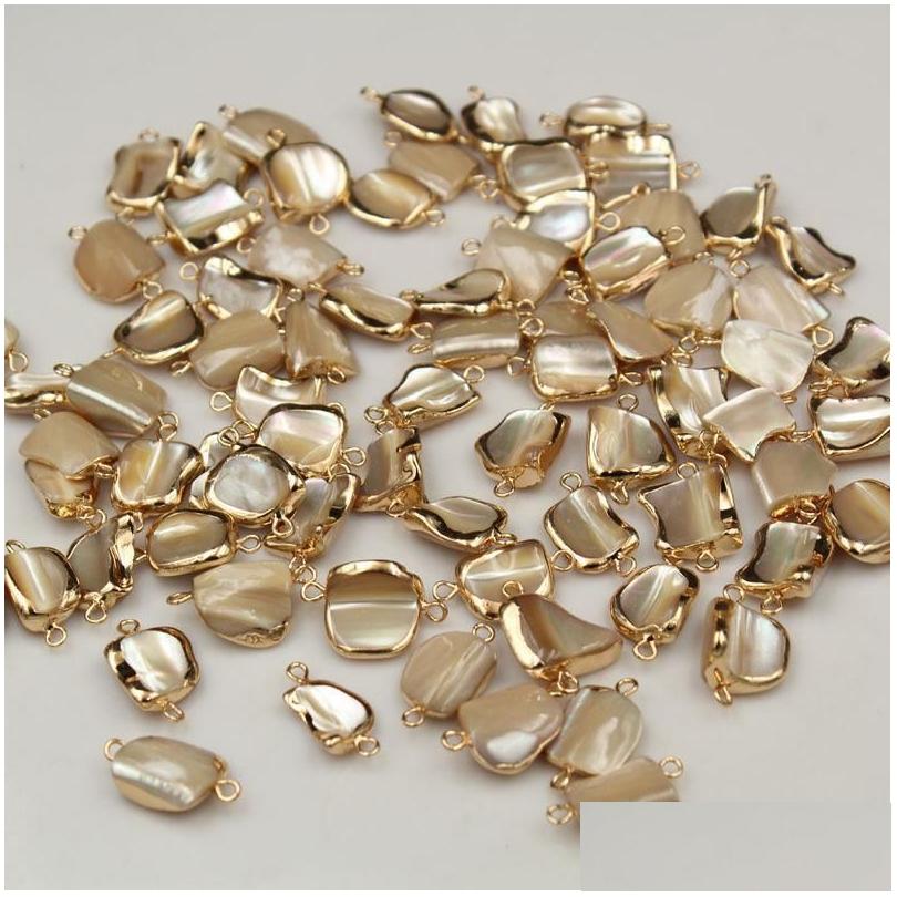 

Charms Natural Pearl Shell Double Hanging Accessories Ered Baroque Shaped Beads Diy Earrings Bracelet D Dhdgn Drop Delivery Jewelry Dhobr