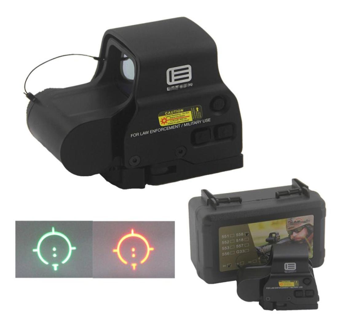 

558 Holographic Red and Green Dot Scope Hunting Rifle Tdot Reflex Sight With Integrated 58quot 20mm Weaver rail6781689