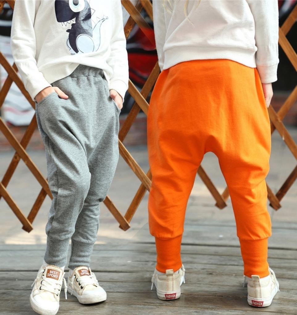 

Big Boys Harem Pants For Girls Casual Baggy Cotton Solid Pants Children039s Winter Clothes Lovely Cute Silk Trousers 2103081902976, Sky blue