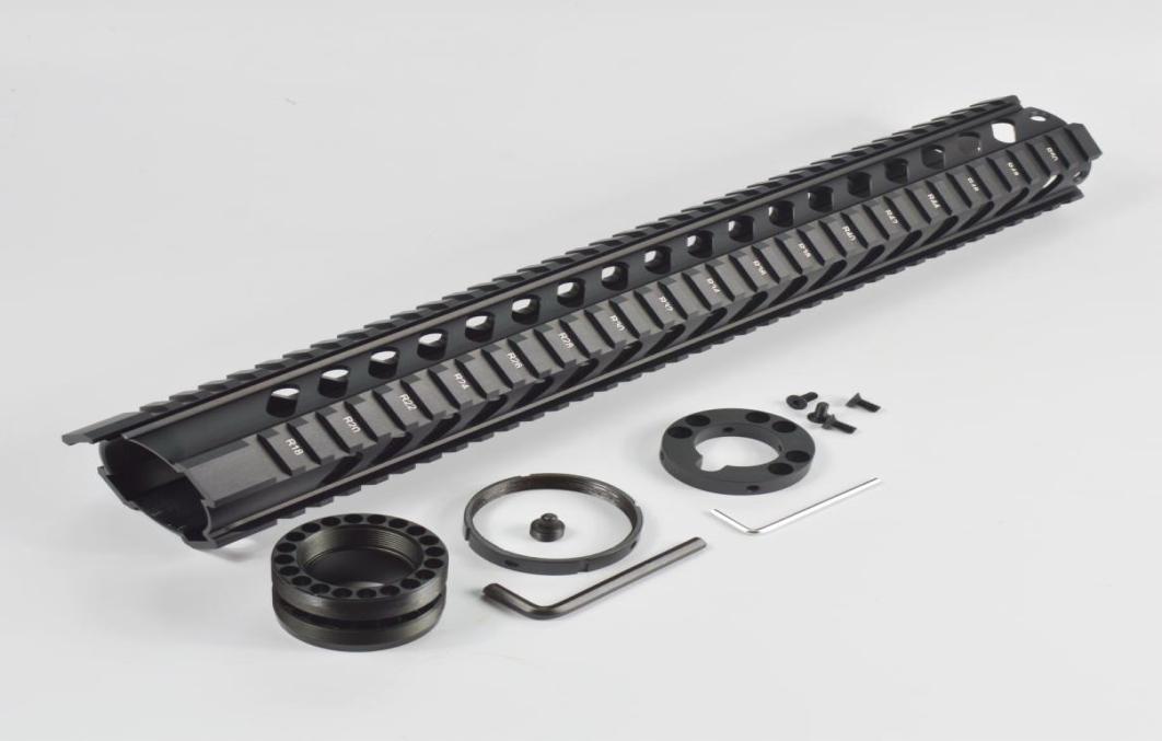 

Tactical TSerie 15 Inch Float Quad Rail Handguard Picatinny Rail System Forend Fits223556 Types Black Color6654560