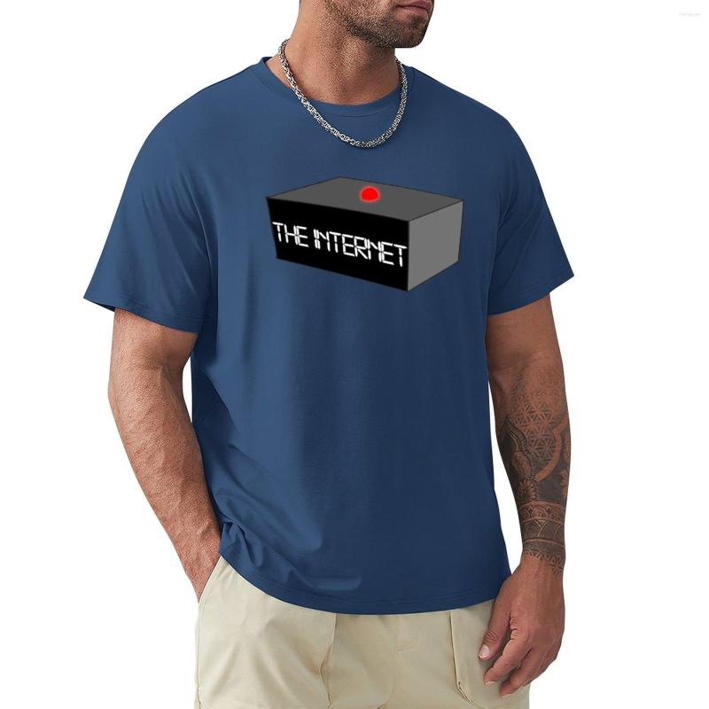

Men's Polos The Internet T-Shirt Summer Tops Tees Funny T Shirts For Men, Gray