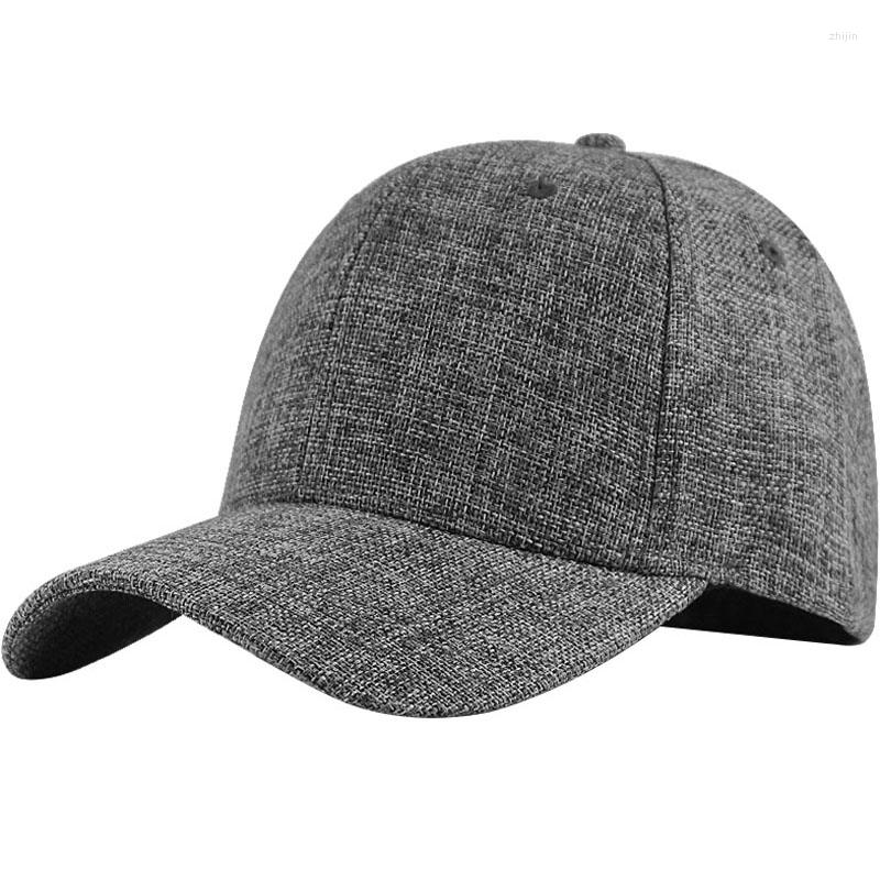 

Ball Caps Big Size Faux Linen Baseball Hats Male Summer Outdoors Cool Sun Cap Men Large Sport Snapback 55-60cm 61-66cm, Black