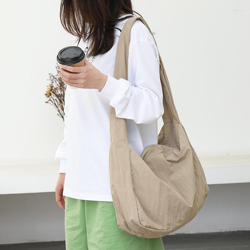

Shoulder Bags Hobos Crossbody Bag For Women Casual Nylon High Quality Tote Lady Travel Shopper Female Purses, Black