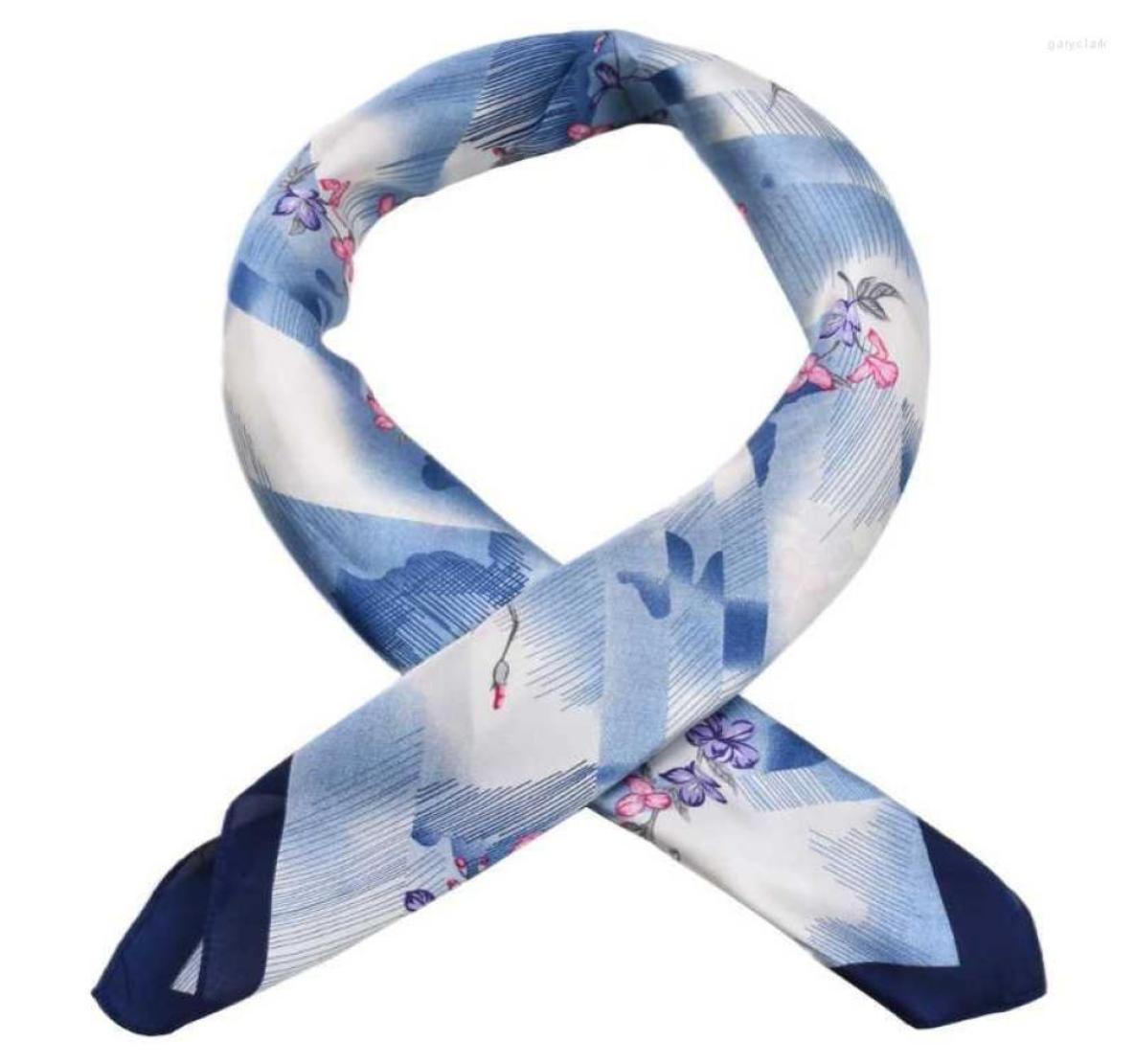 

Women Medium Soft Square Silk Feel Satin Scarf Neckchief Lady039s Headscarf Hair Wraps Bandana Headband Accessories Neck Ties6149252
