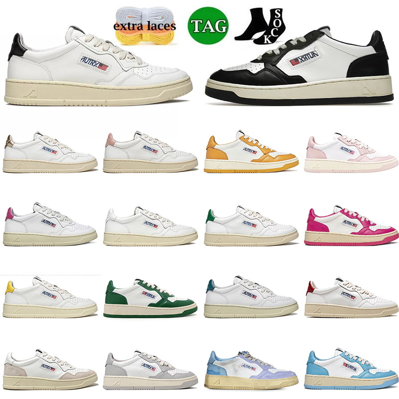 

Designer Shoes Autries Medalist Sneakers Action Two-Tone Leather Suede Low Autry Medalist USA men women Casual Plate-forme Jogging Walking Dhgate Trainers size 43, A11 white silver