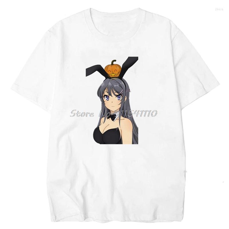 

Men's T Shirts Pink Girl T-Shirt Anime Shirt Aesthetic Senpai Tee Manga Men's Harajuku Ullzang Funny Tees Male, Wh-8