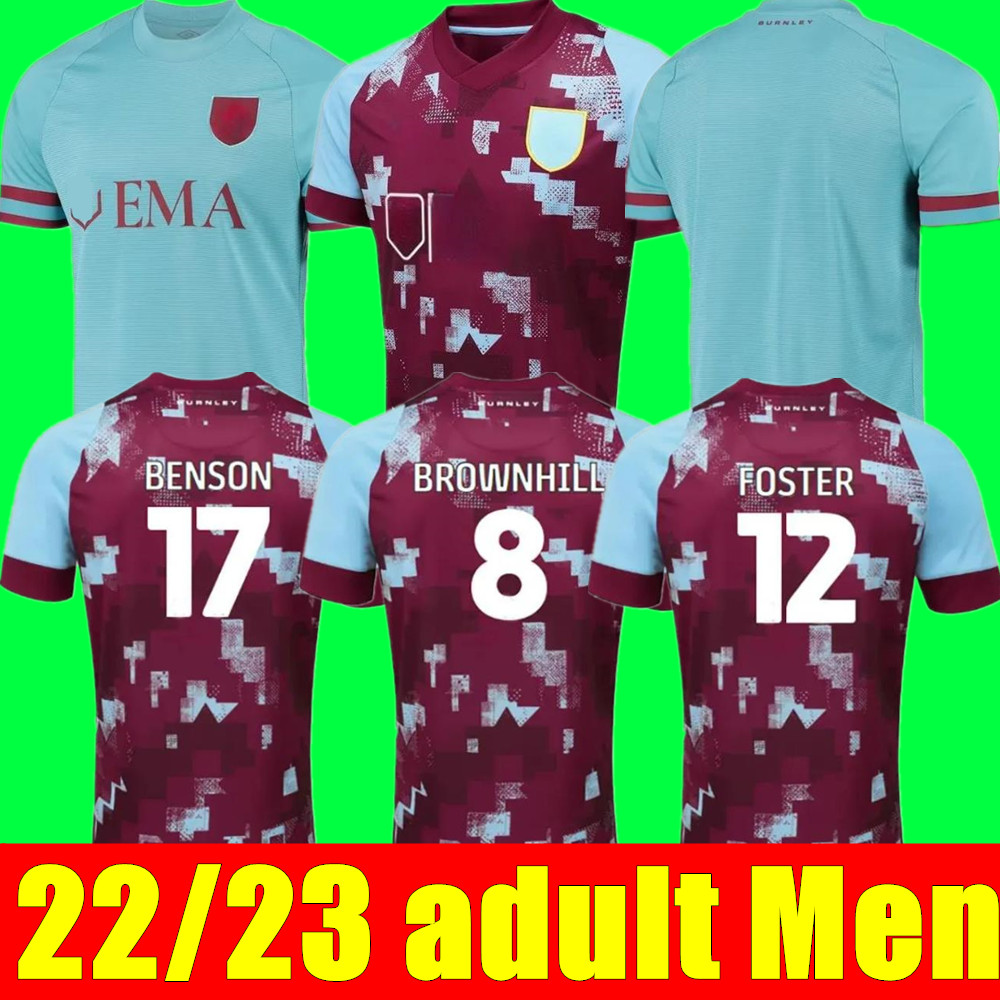 

22 23 FOSTER BARNES home away soccer jerseys Benson ZAROURY Rodriguez Brownhill football shirt GUDMUNDSSON CULLEN TELLA VITINHO football shirt men, 22/23 adult home