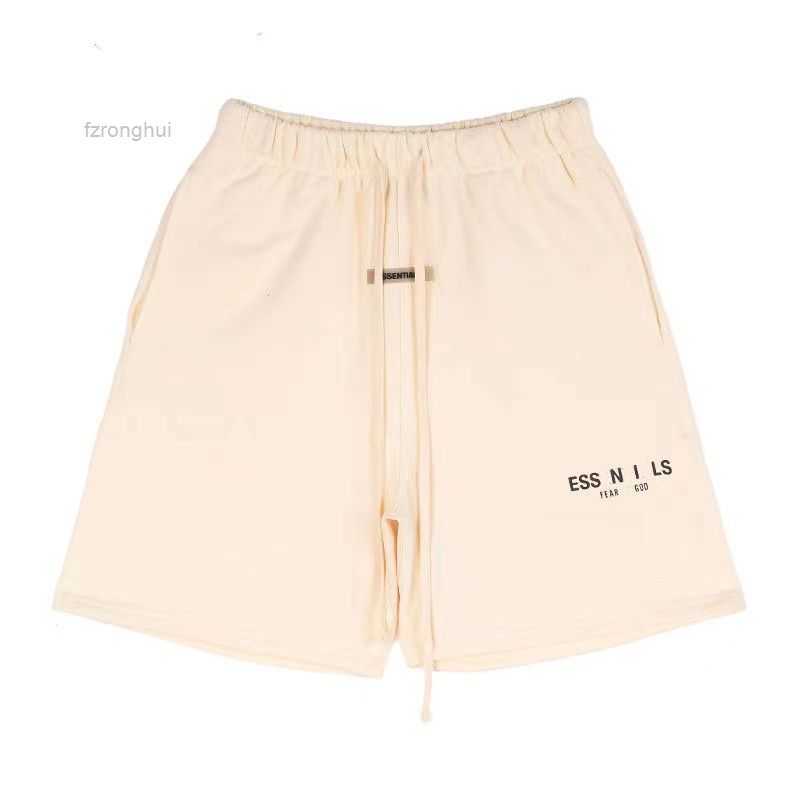 

2023 Reflective High Street Shorts Men's Casual Sports Pant Loose Oversize Style Drawstring Short Pants Trend Designer Ess 1 O341, Light grey