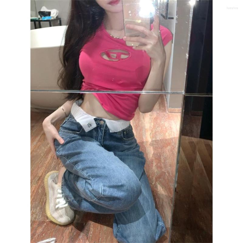 

Women' T Shirts 2023 Woman' Short Top Clothes T-shirt Slim White Sexy Female Summer Tees Casual Ladies Crop Women Clothing T-shirts, Black