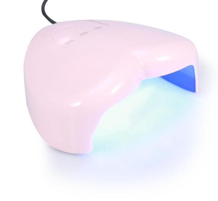 

18W UV LED Lamp Nail Dryer Heartshaped USB Charging for Nail Gel Polish Curing Drying Nail Art Manicure Drying Tools8193434, Red