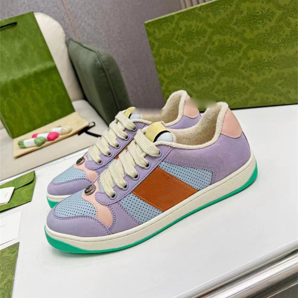 

Designer Love light Screener Loafer Shoes for Casual Shoes women's Crystal women's trainer sneaker brand designer striped fashion retro dirty leather men's sneakers, 13