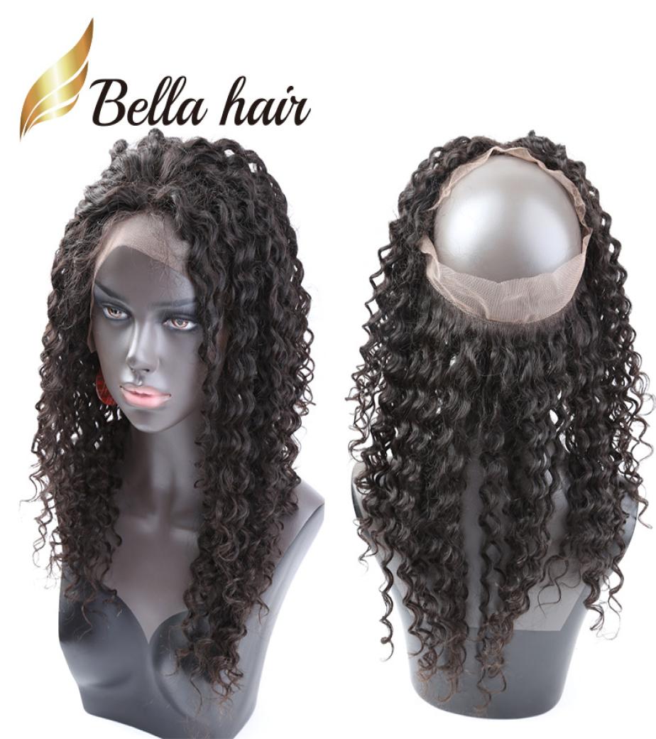 

360 Frontal Closure Only Brazilian Peruvian Virgin Hair 22X4X2 Lace Frontals Human Lace Closures Band Bella2886620